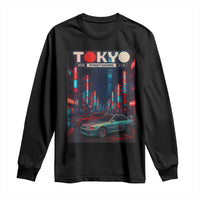 Distress JDM Tokyo Japan Drift Race Car Long Sleeve Shirt Retro Vintage Japanese Graphic - Wonder Print Shop