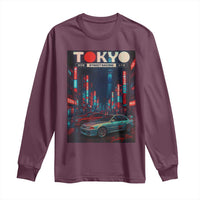 Distress JDM Tokyo Japan Drift Race Car Long Sleeve Shirt Retro Vintage Japanese Graphic - Wonder Print Shop