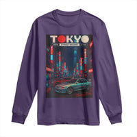 Distress JDM Tokyo Japan Drift Race Car Long Sleeve Shirt Retro Vintage Japanese Graphic - Wonder Print Shop