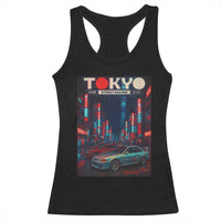 Distress JDM Tokyo Japan Drift Race Car Racerback Tank Top Retro Vintage Japanese Graphic - Wonder Print Shop