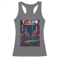 Distress JDM Tokyo Japan Drift Race Car Racerback Tank Top Retro Vintage Japanese Graphic - Wonder Print Shop