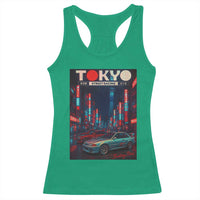 Distress JDM Tokyo Japan Drift Race Car Racerback Tank Top Retro Vintage Japanese Graphic - Wonder Print Shop