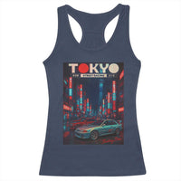 Distress JDM Tokyo Japan Drift Race Car Racerback Tank Top Retro Vintage Japanese Graphic - Wonder Print Shop