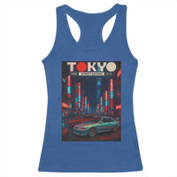 Distress JDM Tokyo Japan Drift Race Car Racerback Tank Top Retro Vintage Japanese Graphic - Wonder Print Shop