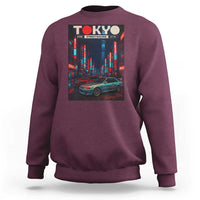 Distress JDM Tokyo Japan Drift Race Car Sweatshirt Retro Vintage Japanese Graphic - Wonder Print Shop