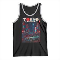 Distress JDM Tokyo Japan Drift Race Car Tank Top Retro Vintage Japanese Graphic - Wonder Print Shop
