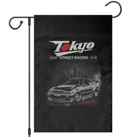 Retro JDM Drift Car Garden Flag Japanese Tokyo Japan Drifting Race Car - Wonder Print Shop