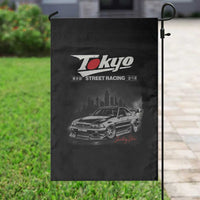 Retro JDM Drift Car Garden Flag Japanese Tokyo Japan Drifting Race Car - Wonder Print Shop