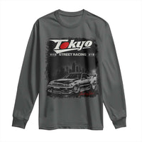 Retro JDM Drift Car Long Sleeve Shirt Japanese Tokyo Japan Drifting Race Car - Wonder Print Shop
