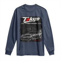 Retro JDM Drift Car Long Sleeve Shirt Japanese Tokyo Japan Drifting Race Car - Wonder Print Shop