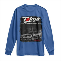 Retro JDM Drift Car Long Sleeve Shirt Japanese Tokyo Japan Drifting Race Car - Wonder Print Shop