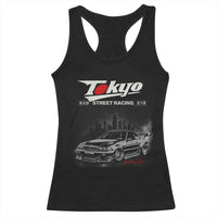 Retro JDM Drift Car Racerback Tank Top Japanese Tokyo Japan Drifting Race Car - Wonder Print Shop