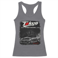 Retro JDM Drift Car Racerback Tank Top Japanese Tokyo Japan Drifting Race Car - Wonder Print Shop
