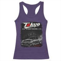 Retro JDM Drift Car Racerback Tank Top Japanese Tokyo Japan Drifting Race Car - Wonder Print Shop