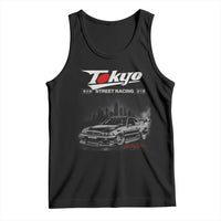 Retro JDM Drift Car Tank Top Japanese Tokyo Japan Drifting Race Car - Wonder Print Shop
