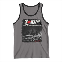 Retro JDM Drift Car Tank Top Japanese Tokyo Japan Drifting Race Car - Wonder Print Shop