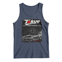 Retro JDM Drift Car Tank Top Japanese Tokyo Japan Drifting Race Car - Wonder Print Shop