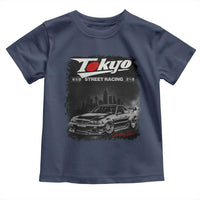 Retro JDM Drift Car Toddler T Shirt Japanese Tokyo Japan Drifting Race Car - Wonder Print Shop