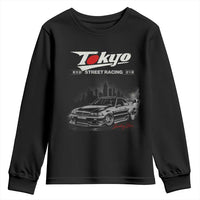 Retro JDM Drift Car Youth Sweatshirt Japanese Tokyo Japan Drifting Race Car - Wonder Print Shop
