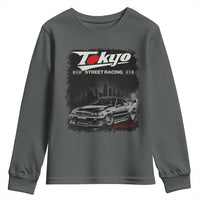 Retro JDM Drift Car Youth Sweatshirt Japanese Tokyo Japan Drifting Race Car - Wonder Print Shop