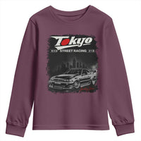 Retro JDM Drift Car Youth Sweatshirt Japanese Tokyo Japan Drifting Race Car - Wonder Print Shop