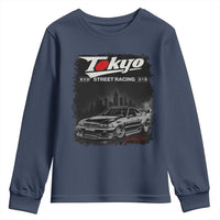 Retro JDM Drift Car Youth Sweatshirt Japanese Tokyo Japan Drifting Race Car - Wonder Print Shop