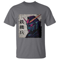 Japanese Mecha Robot T Shirt Samurai Inspired Futuristic Kanji Design