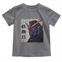 Japanese Mecha Robot Toddler T Shirt Samurai Inspired Futuristic Kanji Design