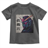 Japanese Mecha Robot Toddler T Shirt Samurai Inspired Futuristic Kanji Design