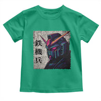 Japanese Mecha Robot Toddler T Shirt Samurai Inspired Futuristic Kanji Design