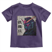 Japanese Mecha Robot Toddler T Shirt Samurai Inspired Futuristic Kanji Design