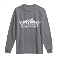 Pit Crew Long Sleeve Shirt Race Car Family Racing Birthday Hosting Parties - Wonder Print Shop