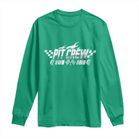 Pit Crew Long Sleeve Shirt Race Car Family Racing Birthday Hosting Parties - Wonder Print Shop