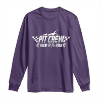 Pit Crew Long Sleeve Shirt Race Car Family Racing Birthday Hosting Parties - Wonder Print Shop