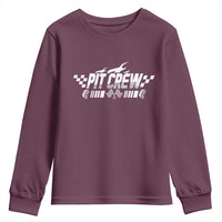 Pit Crew Youth Sweatshirt Race Car Family Racing Birthday Hosting Parties - Wonder Print Shop