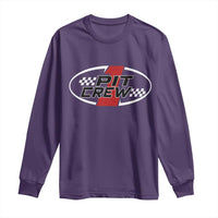 Pit Crew Long Sleeve Shirt Race Car Racing Birthday Hosting Parties - Wonder Print Shop