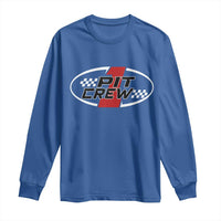 Pit Crew Long Sleeve Shirt Race Car Racing Birthday Hosting Parties - Wonder Print Shop
