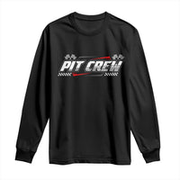 Pit Crew Long Sleeve Shirt Race Car Family Racing Birthday Parties - Wonder Print Shop
