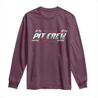 Pit Crew Long Sleeve Shirt Race Car Family Racing Birthday Parties - Wonder Print Shop