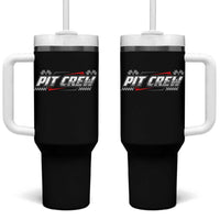 Pit Crew Tumbler With Handle Race Car Family Racing Birthday Parties - Wonder Print Shop