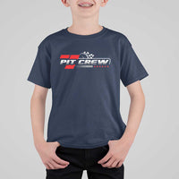 Pit Crew T Shirt For Kid Family Racing Birthday Race Car - Wonder Print Shop