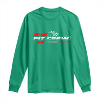 Pit Crew Long Sleeve Shirt Family Racing Birthday Race Car - Wonder Print Shop