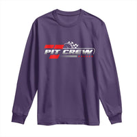 Pit Crew Long Sleeve Shirt Family Racing Birthday Race Car - Wonder Print Shop