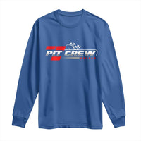 Pit Crew Long Sleeve Shirt Family Racing Birthday Race Car - Wonder Print Shop