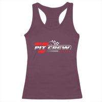 Pit Crew Racerback Tank Top Family Racing Birthday Race Car - Wonder Print Shop