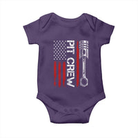 Pit Crew Baby Onesie Racing Race Car American Flag - Wonder Print Shop