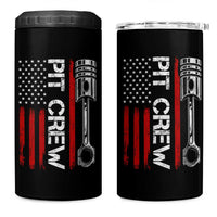 Pit Crew 4 in 1 Can Cooler Tumbler Racing Race Car American Flag - Wonder Print Shop