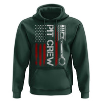 Pit Crew Hoodie Racing Race Car American Flag - Wonder Print Shop