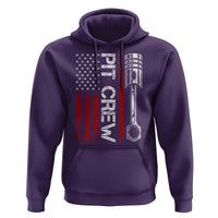 Pit Crew Hoodie Racing Race Car American Flag - Wonder Print Shop