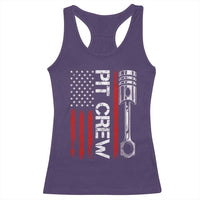 Pit Crew Racerback Tank Top Racing Race Car American Flag - Wonder Print Shop
